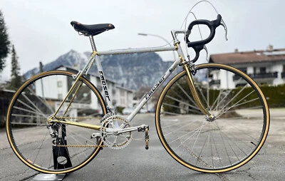 Moser Rennrad 24 Karat Gold Campagnolo,3T Leder Lenker,  50th Anniversary Bremse - Bild 1 von 4