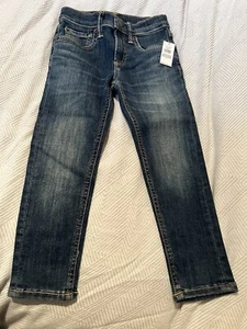 NWT Baby Gap BOYS Distressed  Denim Skinny Jeans 5 NEW Stretch Skinny Adjustable - Picture 1 of 7