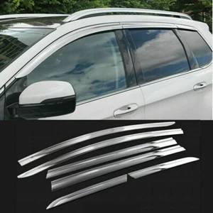 6Pcs For Ford Edge 2015-2020 Chrome Car Window Visor Vent Shades Sun Rain Guard - Picture 1 of 9