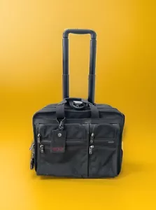 TUMI Alpha Deluxe Wheel Rolling Expandable Carry On 26103D4 Ballistic Nylon 17" - Bild 1 von 24
