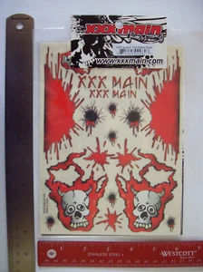 XXX Main Racing 6" X 8" Sticker Sheet for All Types of Model Vehicles - 3 Styles - Picture 1 of 6