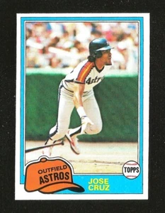 1981 Topps BASEBALL #105 JOSE CRUZ NRMINT HOUSTON ASTROS (SB1) - Picture 1 of 1