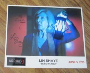 Lin Shaye Actress Autographed 8X10 Photo "Insidious: Chapter 3" Elise Rainier - Picture 1 of 3