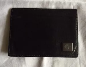 Versace Porta Carte di Credito Pelle Nera Bello Credit Card Holder Leather - Bild 1 von 4