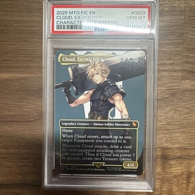 2025 MTG FINAL FANTASY COMMANDER #0202 CLOUD, EX-SOLDIER PSA 10 Non Foil - Image 1 of 3