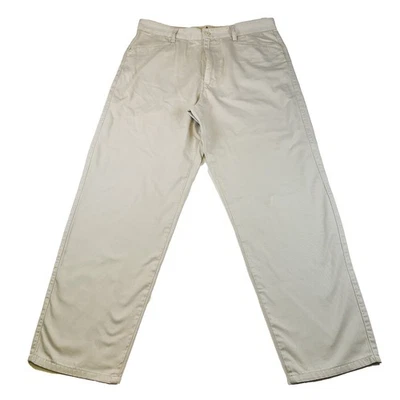 AVIREX COCKPIT PANTALONI UOMO TG 52 ITA W36 SABBIA BEIGE CHINO COTTON VINTAGE - Imagen 1 de 4