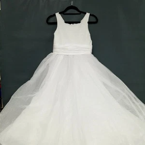 NWT Disney Fairytale by Alfred Angelo Sparkle Flower Girl Formal Dress Youth 16 - Picture 1 of 10