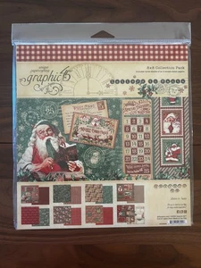 GRAPHIC 45 "Letters to Santa" 8X8 Paper Pack 24 sheeets - Picture 1 of 7