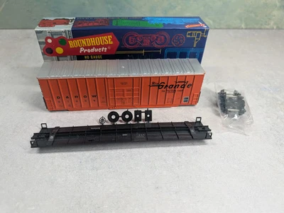 Roundhouse 3228 HO Scale 50' Hi-Cube Rib-Side Box Car D&RGW #91899 KIT READ - Image 1 of 2