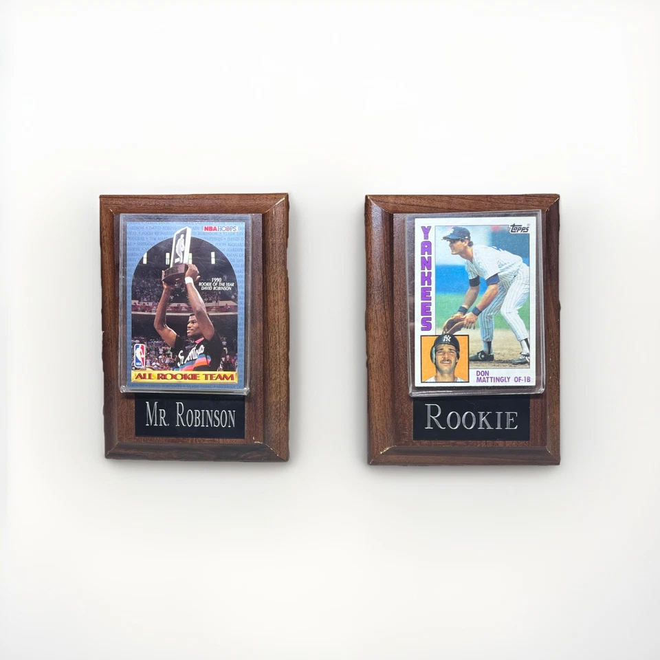 David Robinson 1990 Rookie Of The Year & 1983 Don Mattingly Topps Rookie Plaques — 第 1/1 张图片