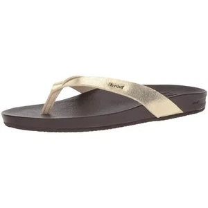 Reef Cushion Bounce Court champagnerfarbene Damen-Flats, dunkelbraun Größe 5M - Bild 1 von 3