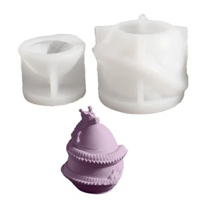 Artistic Silicone Flowerpot Molds Resin Epoxy Molds Unique Holder Moulds - Picture 1 of 8
