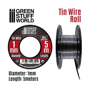 Green Stuff World Modelling Supply Tin Wire Roll - 1.0mm New - Picture 1 of 1