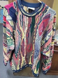  Australia COOGI Multicolored Crewneck Sweater Size X Large COOGI Tags Biggie - Picture 1 of 12
