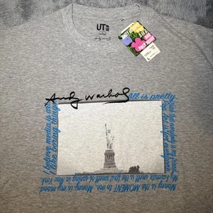 NWT Andy Warhol UT Uniqlo T Shirt All is Pretty Statue Liberty New York Large - Picture 1 of 14