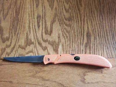 Cuchillo de cocina de campo de borde para exteriores 5" 440A hoja de filete de acero mango naranja Zytel Foto 1 de 4