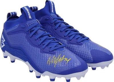 Marshawn Lynch Seahawks Signed Beast Mode B.T.A Elite Cleats-Yellow Sig-LE 1/1 - Image 1 of 4