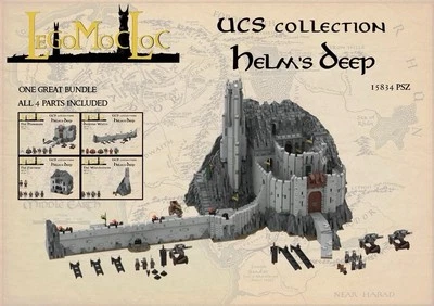 Giant LOTR Helm’s Deep Building Blocks Set Lord Of The Rings Set 15830 PCs - Image 1 of 4