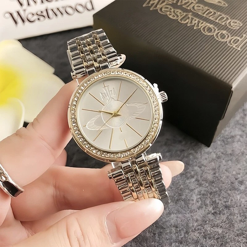 Vivienne Westwood Silber-Roségold Damenuhr 38 mm Elegant Edelstahl Quarzuhr - Bild 1 von 1