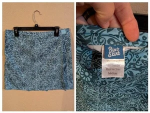 RipSkirt Hawaii SKIRT Length 2 SZ MD WITH POCKETS Tuscan Blues - Picture 1 of 1