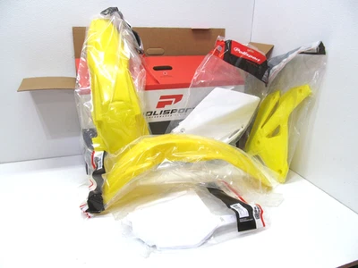 NUEVO Kit de carrocería de plástico para guardabarros amarillo/blanco Suzuki RMZ450 Polisport (90124) Foto 1 de 3