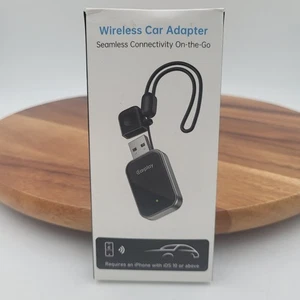 Wireless Carplay Adapter for Apple Iphone - 2025 Wired Car Play to Wireless  - Picture 1 of 16