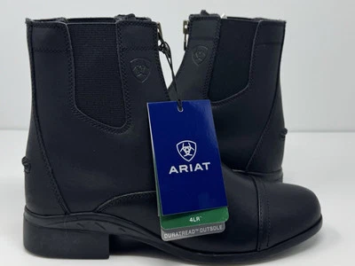 Ariat® Ladies Size 8.5 Performance Scout Paddock Black Zip-up Boots 10012741 - Image 1 of 4