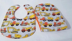 Handmade Bib/Burp Cloth Set - Picture 1 of 4