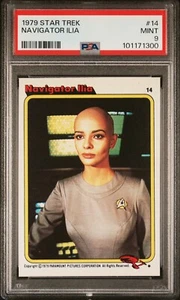 1979 TOPPS STAR TREK NAVIGATOR ILIA #14 TRADING CARD | PSA 9 MINT POP 7 - Picture 1 of 4