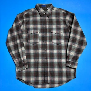 Vintage Pendleton Outdoorsman Wool Button Down Shirt Mens XL Long • EUC - Picture 1 of 5