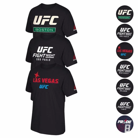 UFC Fight Night Event @ Various Main City Name  Print T-Shirt Collection Men's Cover