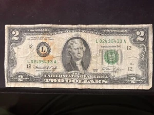 1976 Bicentennial 2 dollar bill - Picture 1 of 2