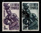 Spanish Guinea 1953 Welfare 1pta, 1pta 90c SG381-82 Used