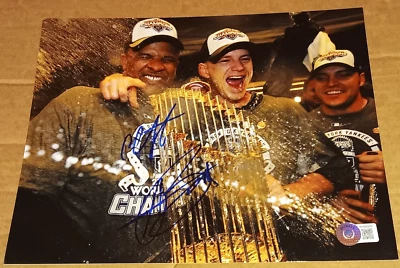 CC SABATHIA AJ BURNETT NEW YORK YANKEES SIGNED 2009 WORLD SERIES 8X10 PHOTO BAS - Image 1 of 2