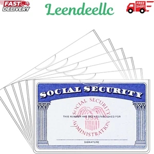 10 Pack Social Security Card Protector/Medicare Card Protector Sleeve/Social - Picture 1 of 6