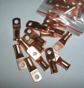 (8) Wire Ring Terminal Copper 6 AWG Gauge #10 Connectors Terminals Car Grounding - Picture 1 of 1