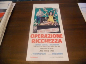 LOCANDINA ORIGINALE OPERAZIONE RICCHEZZA GABRIELLA GIORGIELLI 1967 - Picture 1 of 1