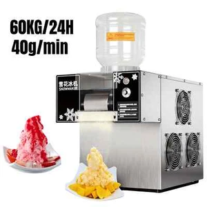 Commercial Snowflake Machine Ice Shaver Snow Cone Ice Shaving Machine 220/110V - Picture 1 of 15
