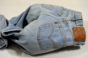 USA vintage LEVIS FOR WOMEN 501 JEANS (tag W26) W24 L28 size 6 ladies High waist - Picture 1 of 21