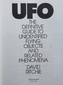 David Ritchie UFO The Definitive Guide To Unidentified Flying Objects And Relate - Imagen 1 de 9