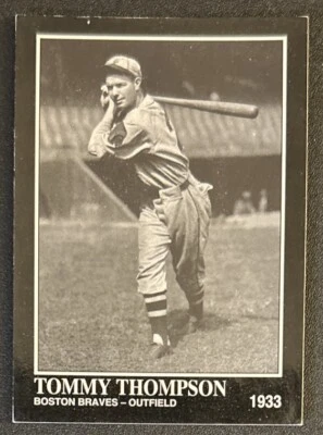 1994 Sporting News Conlon Collection Tommy Thompson Card #1244 Braves OF VG O/C - Image 1 of 2