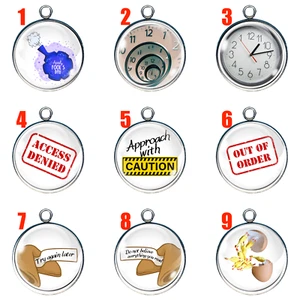 Aprilscherz Glas Cabochon Charms - Bild 1 von 21