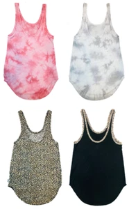 VICTORIAS SECRET PINK TANK TOP T-SHIRT TIE DYE LEOPARD Size XS NWT Free Shipping - Picture 1 of 5