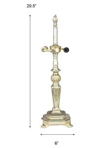 956S- DALE TIFFANY 6 X 20.5 LAMP BASE ONLY - Picture 1 of 2