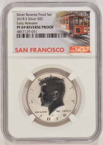 2018-S Reverse Proof Kennedy Half Dollar 50c NGC PF69 Early Releases 4857129-051 Cover