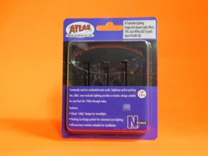 ATLAS 70000182 N Scale Single Arm Square Streetlights (3 PACK) NEW!!! - Picture 1 of 2