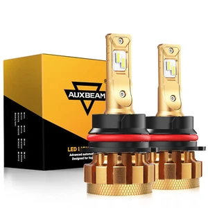 AUXBEAM HB5 9007 LED Headlight Bulb Kit High Low Beam Super Bright 6000K 18000LM - Picture 1 of 12