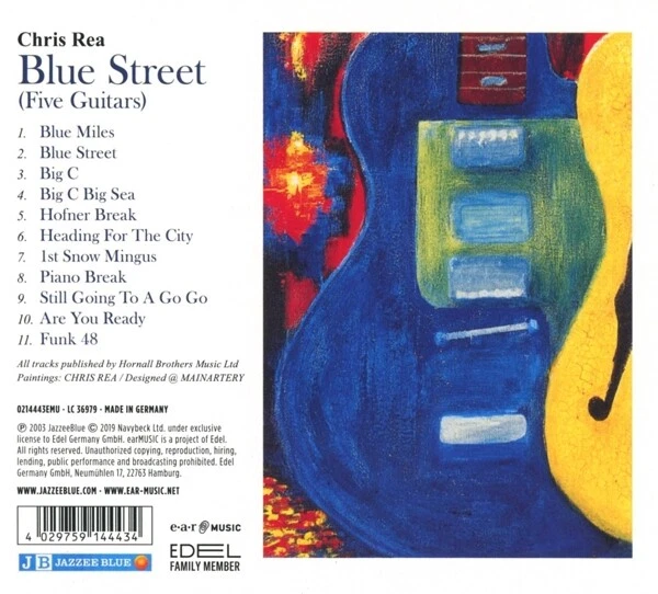 CHRIS REA - BLUE STREET (FIVE GUITARS)    CD NEU - Bild 1 von 1