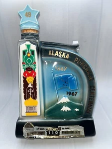 Vintage Jim Beam Whisky Dekanter Flasche - Alaska Purchase Centennial 1867-1967 - Bild 1 von 8