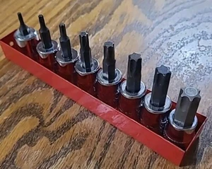 Lot Of 8 Torx Bit Sockets, 3/8" Drive. Stanley, Proto, Channellock. USA Made EUC - Picture 1 of 16